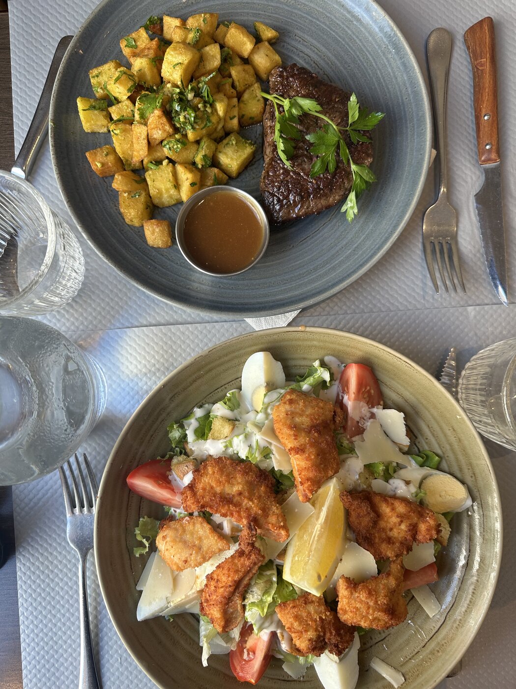 Plat de la brasserie Le Chablis